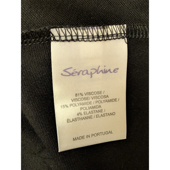 Seraphine Maternity Black Dress Boatneck Ponti Dress Size 12, 3/4 sleeve, NWT - Picture 11 of 12